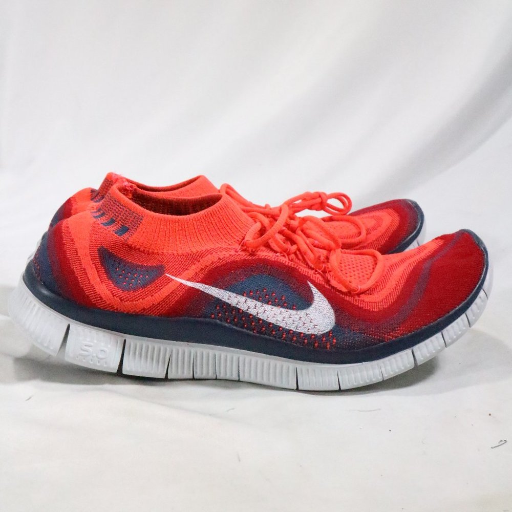 NIKE FREE FLYKNIT+ 'BRIGHT CRIMSON' Running Shoes NEW Sz 12 Men - Picture 5 of 11